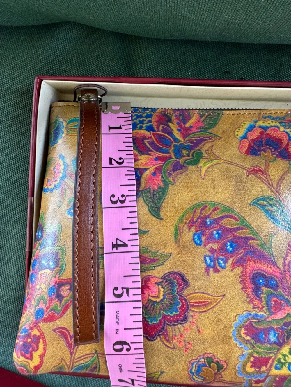 Patricia Nash French Tapestry Leather Wristlet NIB